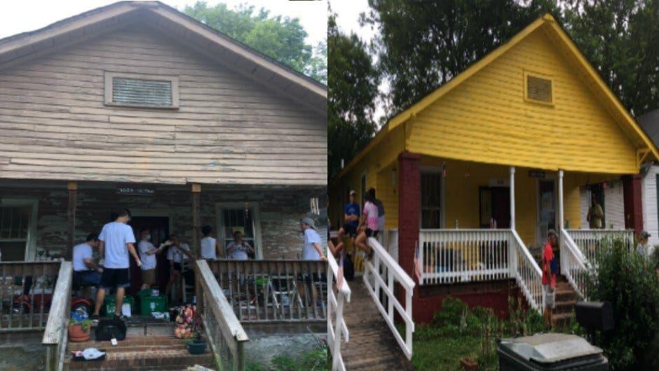 "Teen angels" lend helping hands to Chattanooga homeowners